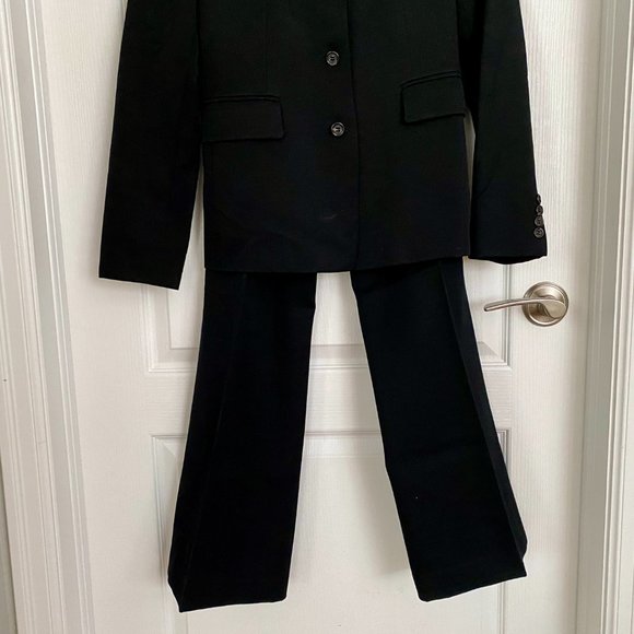 J. Crew 100% Wool Suit Black Blazer and Trousers Size 4 - Picture 3 of 16